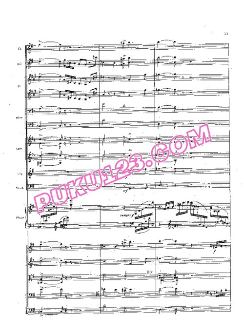 天天钢琴网-免费下载Faure - Fantaisie in G Major Op.111 - Full Score