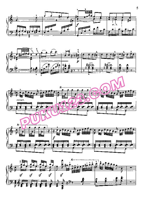 天天钢琴网-免费下载Field - Variations on a Russian Folksong in a Minor