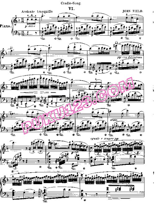 天天钢琴网-免费下载Field - Nocturnes No.6 in F Major
