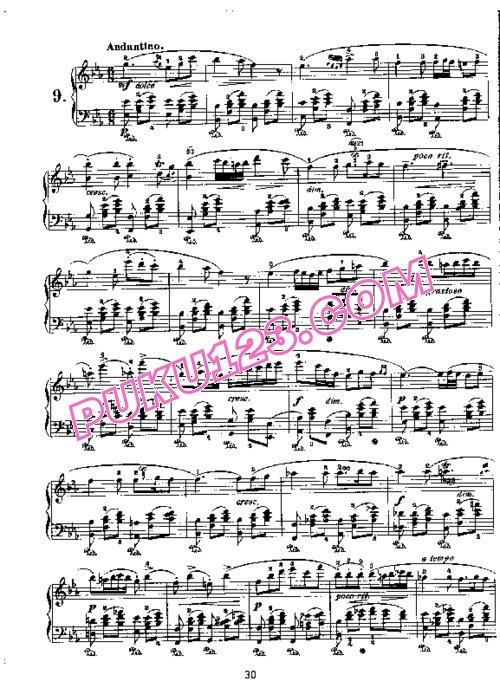 天天钢琴网-免费下载Field - Nocturnes No.9 in E-flat Major