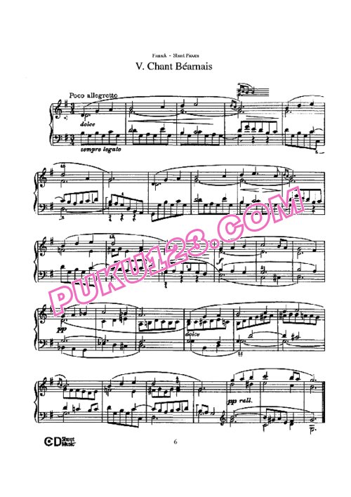 天天钢琴网-免费下载Franck - Eighteen Short Pieces (Originally For Harmonium)