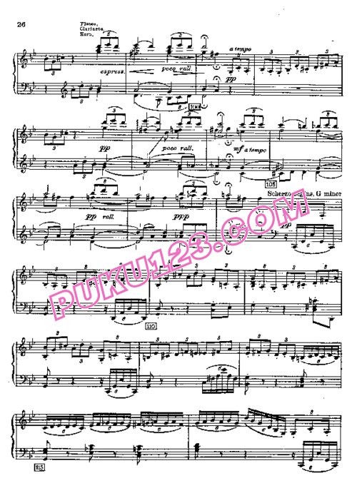 天天钢琴网-免费下载Franck - Mason - Symphony in d Minor - Solo Piano 马森（Mason）改编钢琴独奏版