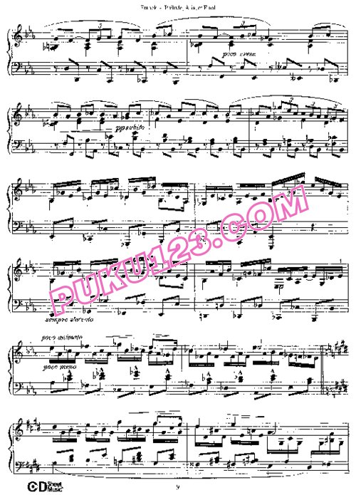 天天钢琴网-免费下载Franck - Prélude Aria et Final