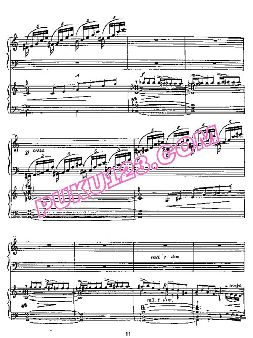 天天钢琴网-免费下载Gershwin - Rhapsody in Blue - 2 pianos