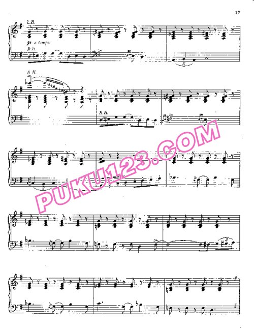 天天钢琴网-免费下载Gershwin - Rhapsody in Blue - Solo Piano 钢琴独奏版