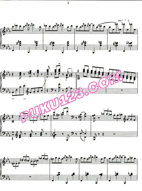 天天钢琴网-免费下载Earl Wild - Gershwin Etude 7.Fascinatin' Rythm 
