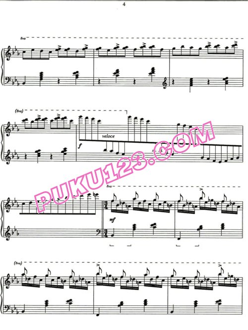 天天钢琴网-免费下载Earl Wild - Gershwin Etude 7.Fascinatin' Rythm 