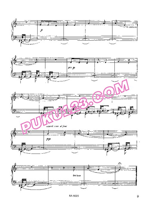 天天钢琴网-免费下载Ginastera - Tres Piezas Op.6