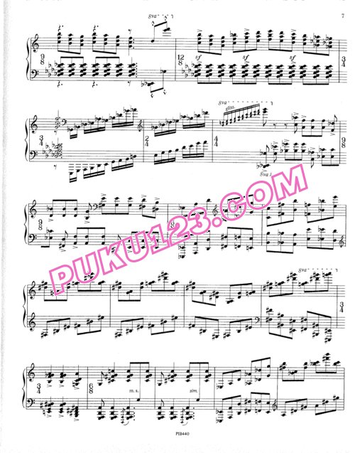 天天钢琴网-免费下载Ginastera - Piano Sonata No.3 Op.55