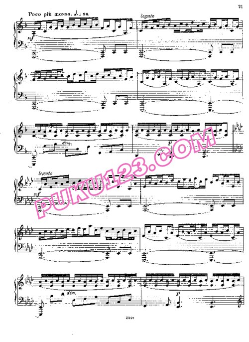 天天钢琴网-免费下载Glazunov - Piano Sonata No.2 in E-flat Major Op.75