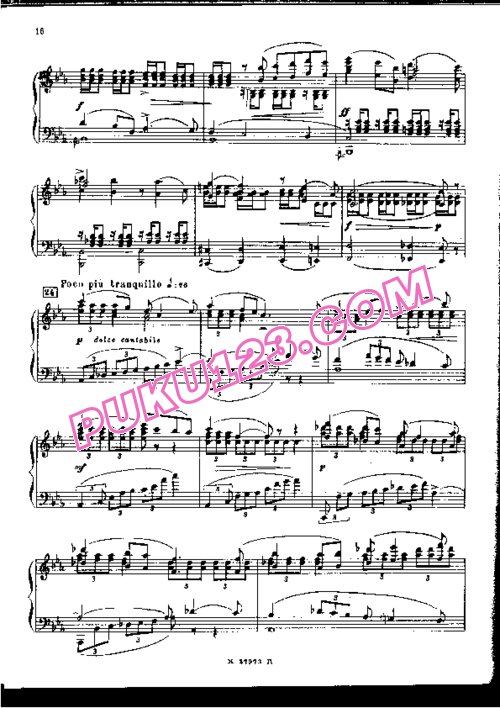 天天钢琴网-免费下载Glazunov - Symphony No.4 in E-flat Major Op.48 钢琴独奏版