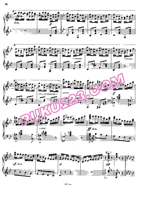 天天钢琴网-免费下载Glazunov - 3 Miniatures Op.42