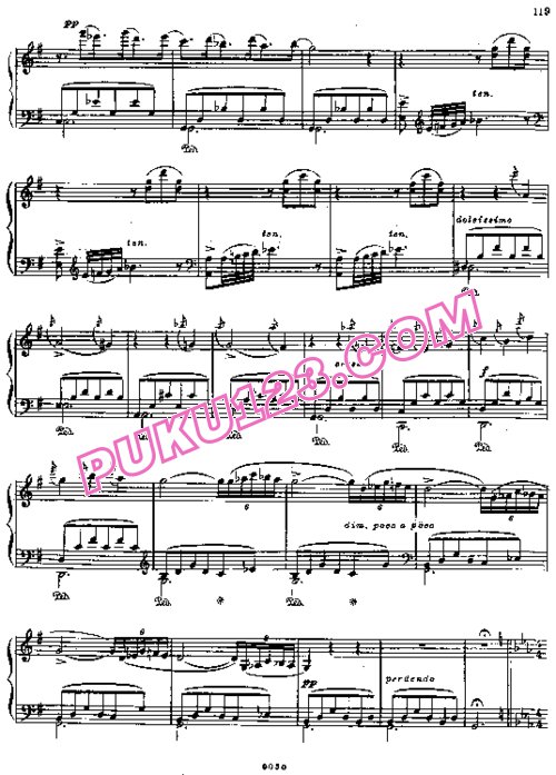 天天钢琴网-免费下载Glinka - Barcarolle in G Major