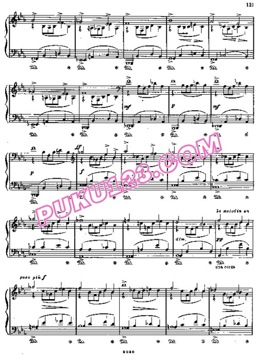 天天钢琴网-免费下载Glinka - Barcarolle in G Major