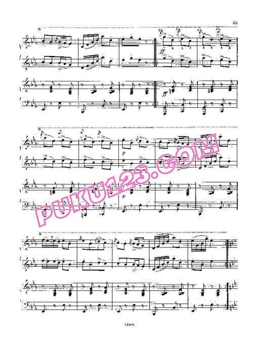 天天钢琴网-免费下载Glinka - Initial Polka - 4 hands