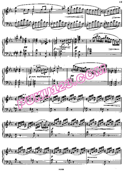天天钢琴网-免费下载Glinka - Nocturne in E-flat Major