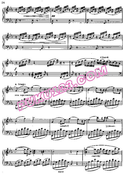 天天钢琴网-免费下载Glinka - Nocturne in E-flat Major