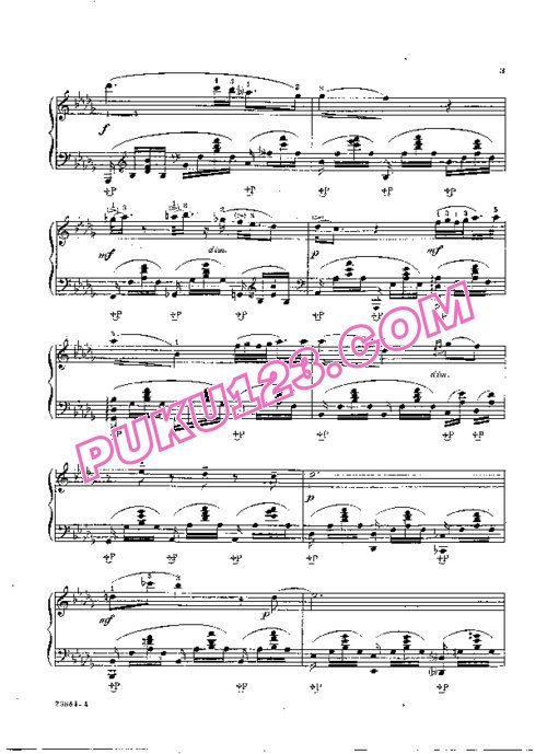 天天钢琴网-免费下载Gluck - Siloti - Melody from Orfeo 西洛蒂改编钢琴独奏版