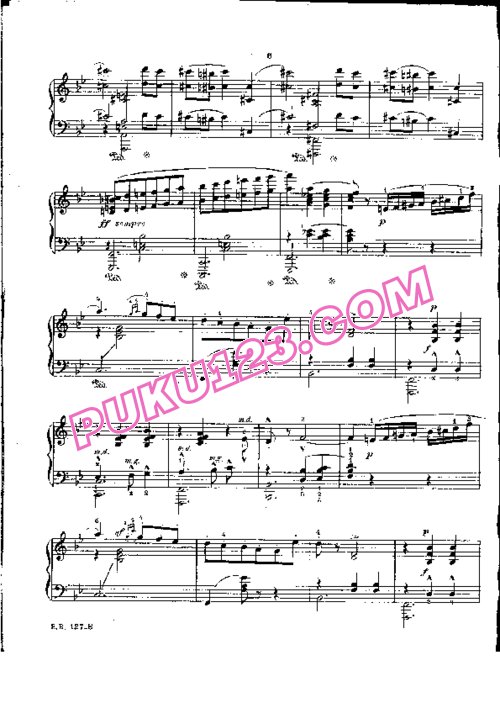 天天钢琴网-免费下载Godard - Mazurka No.2 in B-flat Major Op.54 独奏版