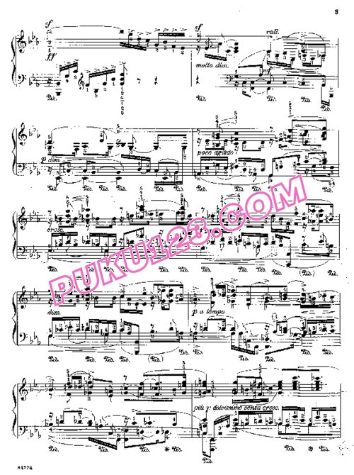 天天钢琴网-免费下载Godowsky.-.Meditation双手演奏版