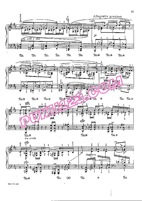 天天钢琴网-免费下载Godowsky - Passacaglia