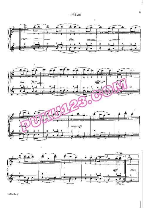 天天钢琴网-免费下载Godowsky.-.7 Ancient-Dances-(4H) 四手联弹
