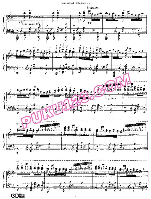 天天钢琴网-免费下载Gottschalk - La Jota Aragonesa Op.14 钢琴独奏版
