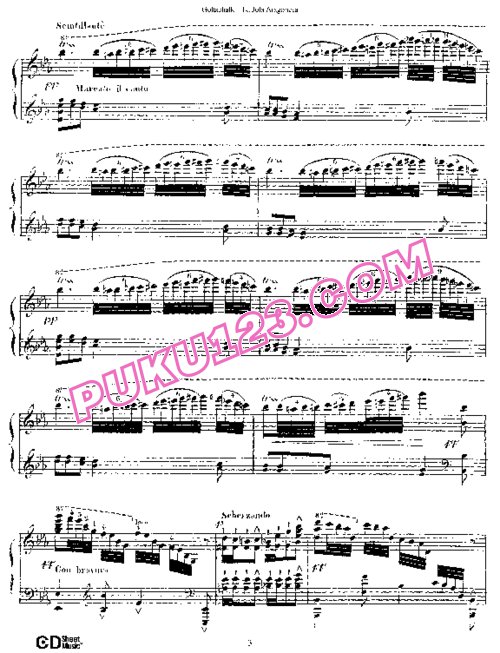 天天钢琴网-免费下载Gottschalk - La Jota Aragonesa Op.14 钢琴独奏版