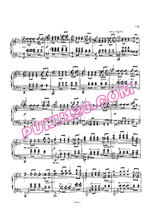 天天钢琴网-免费下载Gottschalk - Bataille, Etude de Concert Op.64