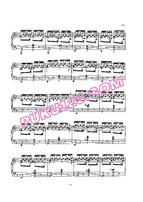 天天钢琴网-免费下载Gottschalk - Etude in F Major, Madeleine