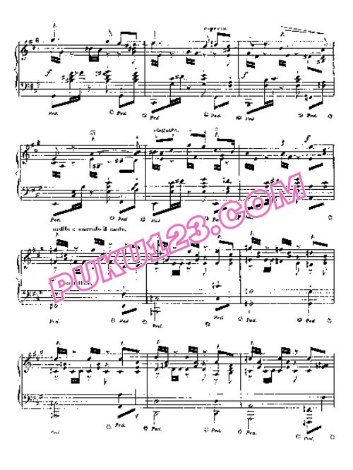 天天钢琴网-免费下载Gottschalk - Minuit a Seville Op.30