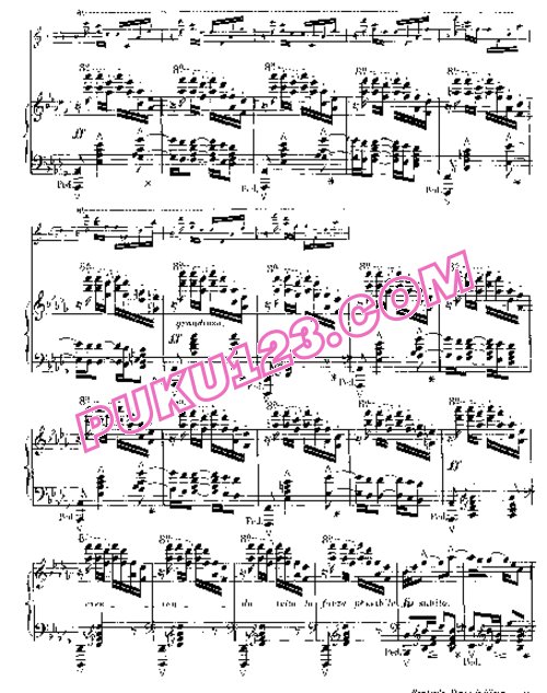 天天钢琴网-免费下载Gottschalk - Bamboula Op.2