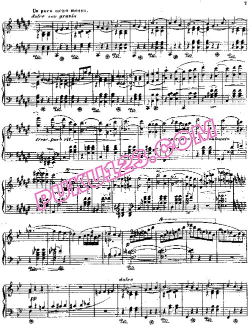 天天钢琴网-免费下载Liszt - Gounod - Faust Valse 李斯特改编钢琴独奏版