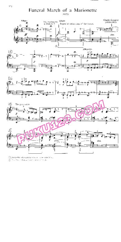 天天钢琴网-免费下载Gounod - Funeral March of the Marionettes