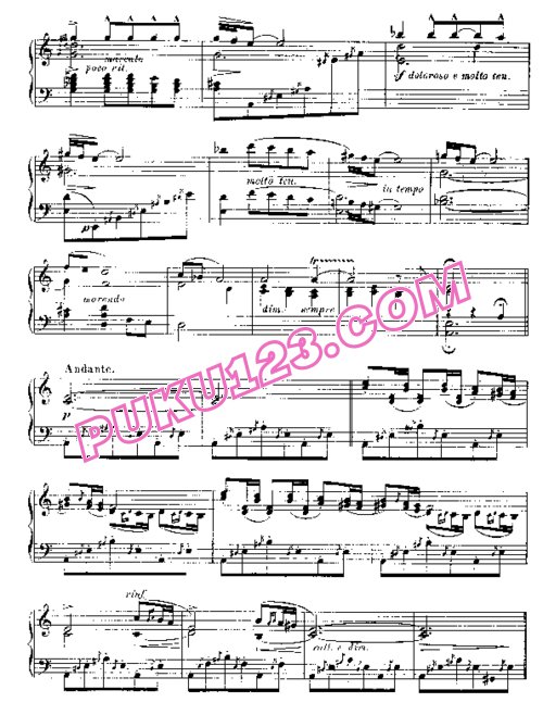 天天钢琴网-免费下载12 Spanish Danses - 12