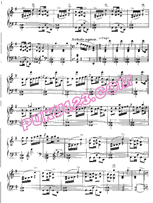 天天钢琴网-免费下载12 Spanish Danses - 4