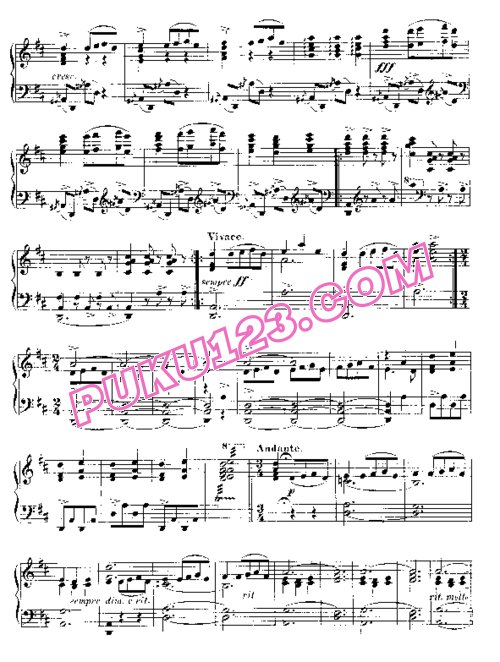 天天钢琴网-免费下载12 Spanish Danses - 6