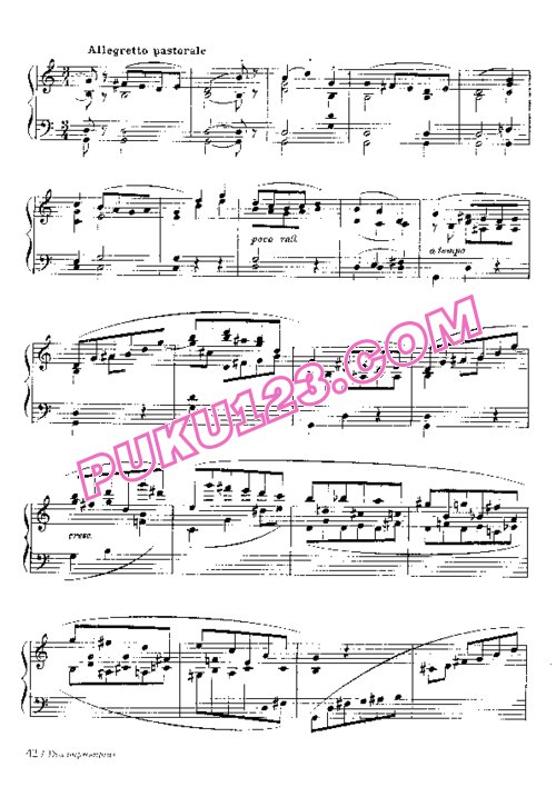 天天钢琴网-免费下载Granados - Impromptu in a Minor
