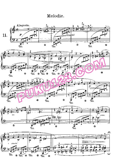 天天钢琴网-免费下载Lyric Pieces, Op.38, No.3