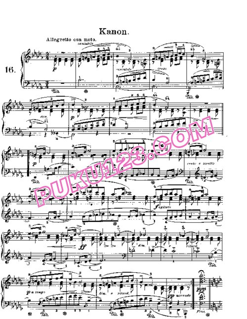 天天钢琴网-免费下载Lyric Pieces, Op.38, No.8