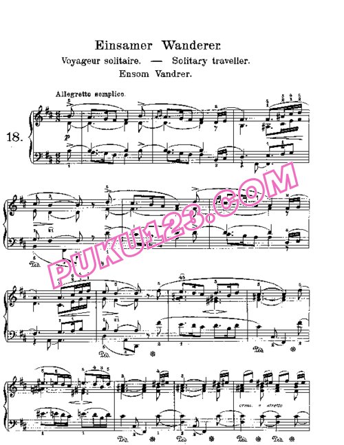 天天钢琴网-免费下载Lyric Pieces, Op.43, No.2