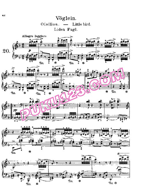 天天钢琴网-免费下载Lyric Pieces, Op.43, No.4
