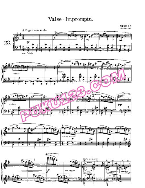 天天钢琴网-免费下载Lyric Pieces, Op.47, No.1