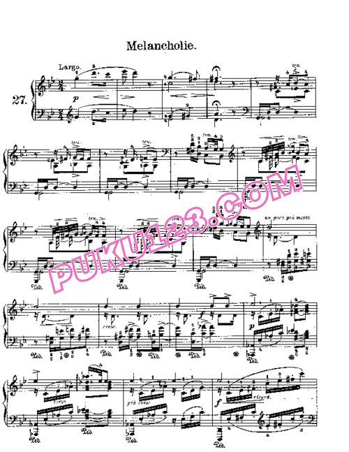 天天钢琴网-免费下载Lyric Pieces, Op.47, No.5