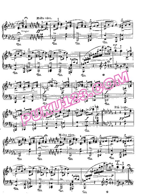 天天钢琴网-免费下载Lyric Pieces, Op.57, No.1