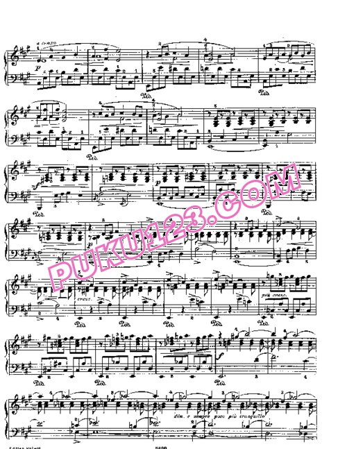 天天钢琴网-免费下载Lyric Pieces, Op.57, No.2