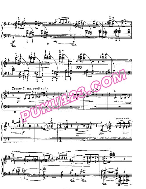天天钢琴网-免费下载Lyric Pieces, Op.57, No.4