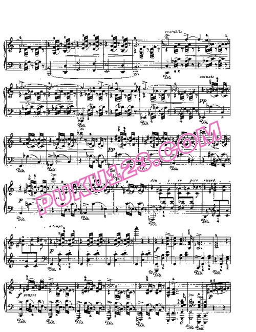 天天钢琴网-免费下载Lyric Pieces, Op.57, No.5