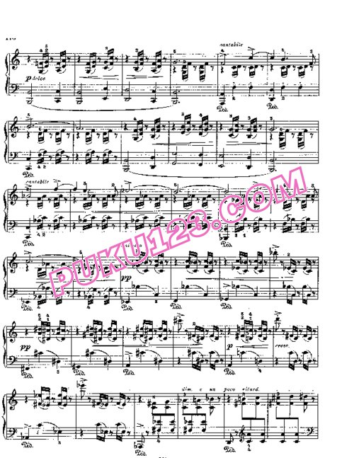 天天钢琴网-免费下载Lyric Pieces, Op.57, No.5