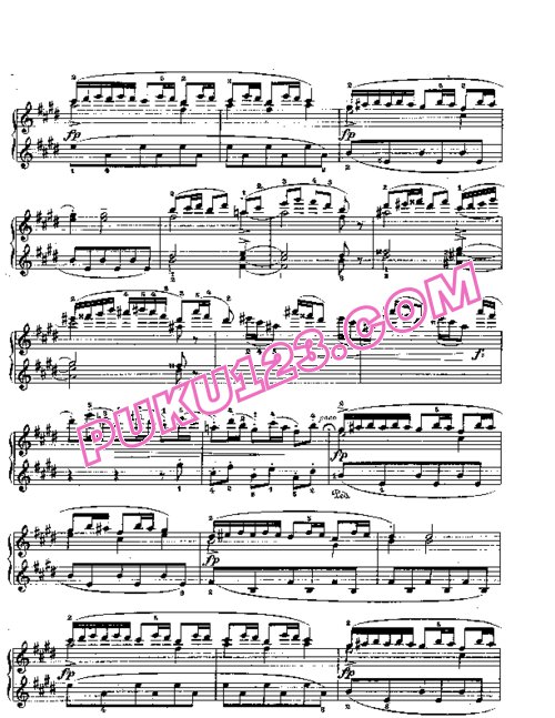 天天钢琴网-免费下载Lyric Pieces, Op.57, No.6